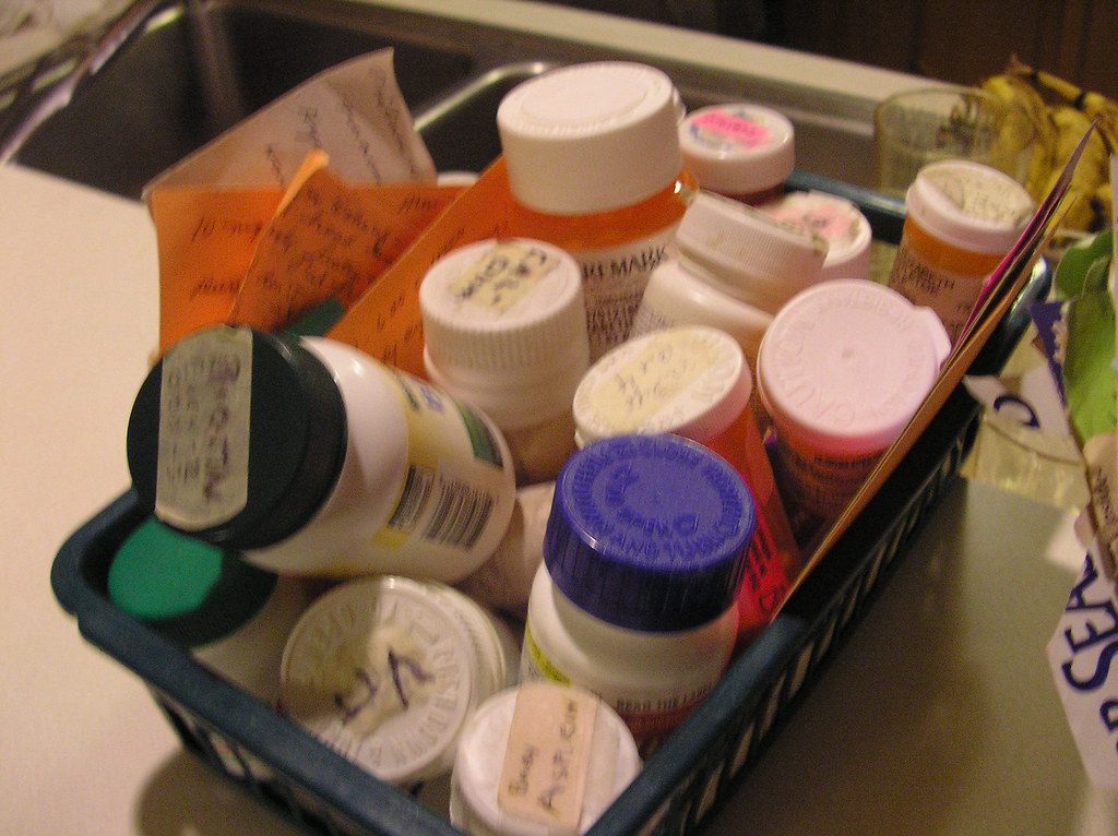 A weekly pill organiser for managing daily supplements
