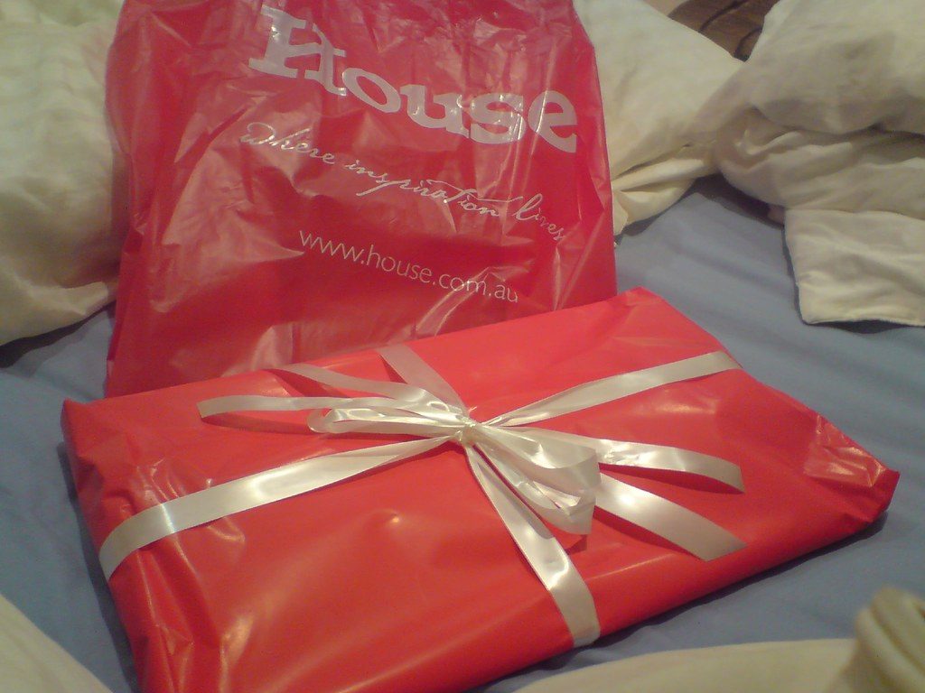 A neatly wrapped birthday present
