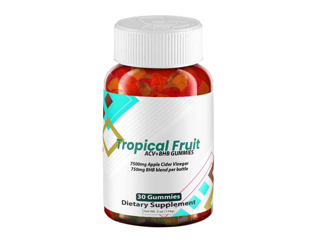 Tropical Fruit ACV+BHB Gummies – 1 Bottle